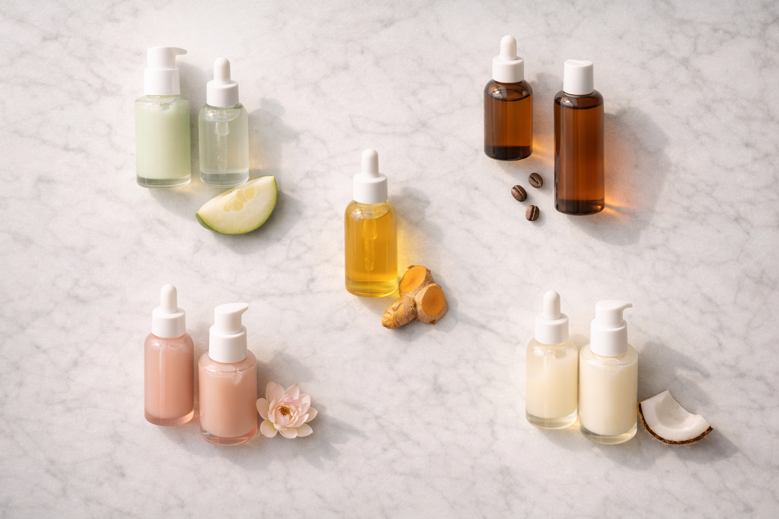 Cocoon Vietnam product families Winter Melon, Dak Lak Coffee, Hung Yen Turmeric, An Giang Lotus, Ben Tre Coconut