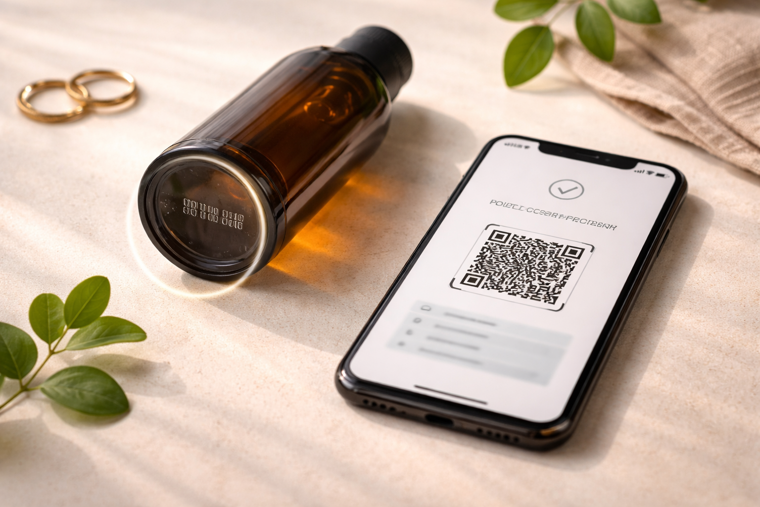 skincare bottle batch code