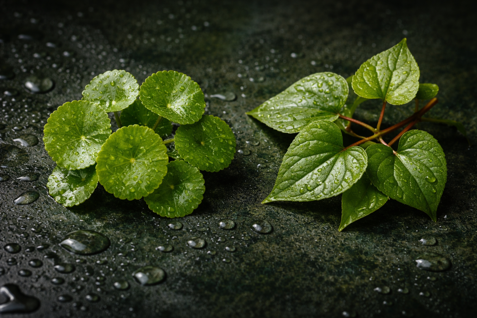 two fresh botanical elements