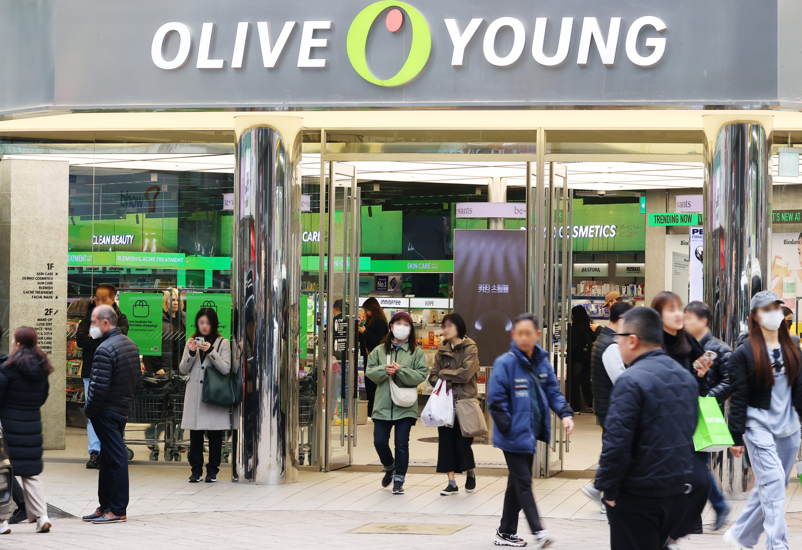 CJ Olive Young Japan showcase featuring 55 K-beauty brands