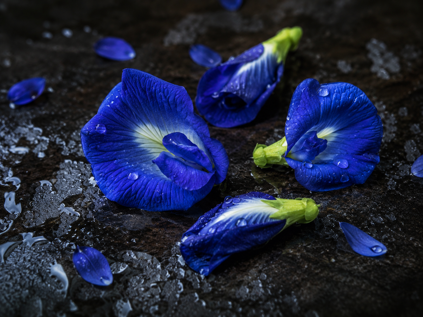 Fresh butterfly pea flowers