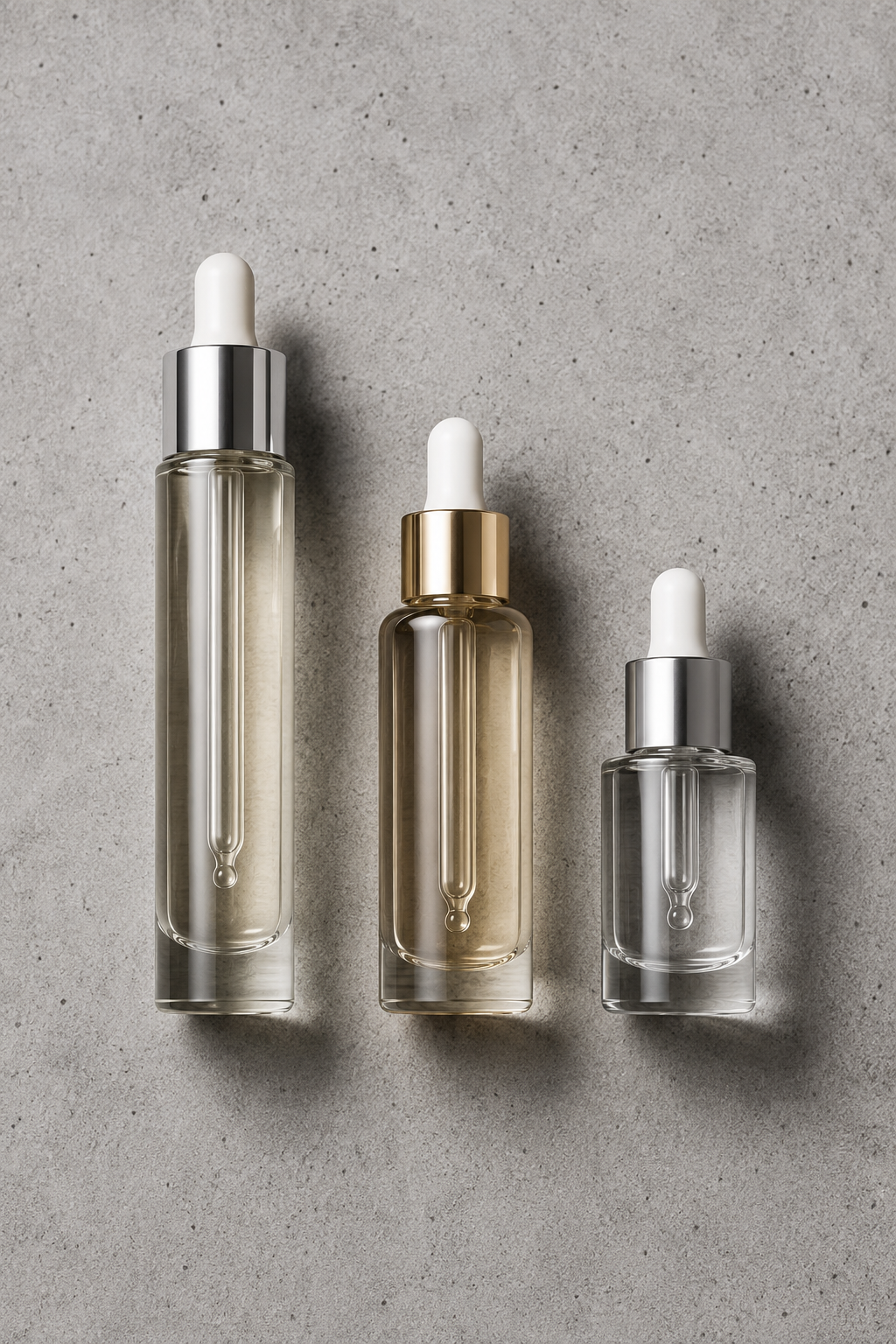Three niacinamide serum bottles comparison - Cocoon N15 versus COSRX and The Ordinary