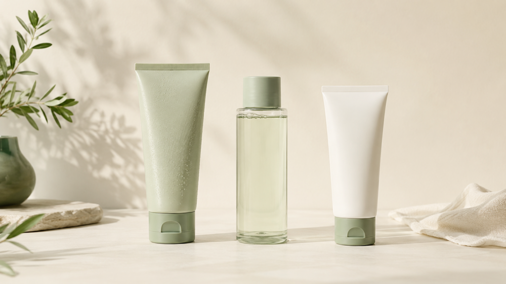A simple three-step Vietnamese skincare starter routine - cleanser, toner, sunscreen